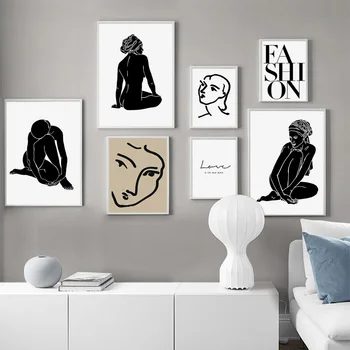 Matisse Abstrakčiai Portretas Derliaus Šiaurės Plakatas Body Art Print Sienos Meno Tapybos Drobės Sienos Nuotraukas Kambarį Namų Dekoro