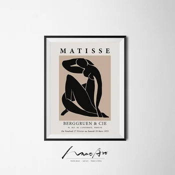 Matisse meno plakatų, piešinių ir spaudinių rinkinys tapybos drobė sienos minimalizmas šiuolaikinių namų puošybai sienos nuotraukas, už kambarį