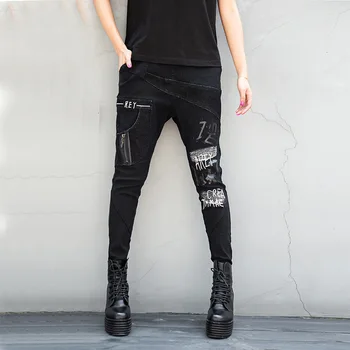 Max LuLu 2019 Korėjos Mados Ponios Punk Drabužiai, Moteriški Spausdinti Haremo Kelnės Derliaus Streetwear Tirštėti Šilta Kailio Džinsai Plius Dydis