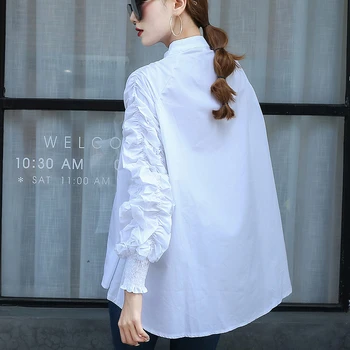Max LuLu Mados Korėjos Streetwear Ponios Atsitiktinis Rudenį Viršūnes Moterų Prarasti Palaidinukės Ilgomis Rankovėmis Marškinėliai Negabaritinių Gotikos Drabužių