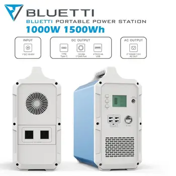 MAXOAK Nešiojamų elektrinė BLUETTI EB150 1500Wh /1000W Kempingas Saulės Generatorius Ličio Pagalbos Baterija Atsargine