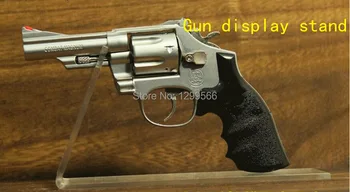 Maža kaina, pardavimo 10vnt skaidraus akrilo pistoletai turėtojas ginklą modelis, kuriame ginklą stendas stovo Nemokamas Pristatymas