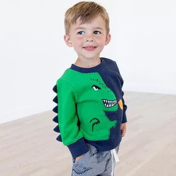 Mažai specialistė 2018 m. rudenį berniukai prekės rūbai vaikams medvilnės Palaidinės berniukui piktas dinozaurų vilnos C0114