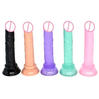 Mažas, Tikroviškas Dildo Želė Dildo Siurbtukas Netikras Penis Sekso Žaislai Moterims, Mini Analinis Vibratorių Penis Sekso Produktai Suaugusiems
