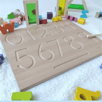 Medienos Abėcėlė Sekimo Valdybos Montessori Raidžių Medinės Raidės Didelio šrifto Raides Bamblys Ikimokyklinio Grįžtamasis Didžiosiomis raidėmis