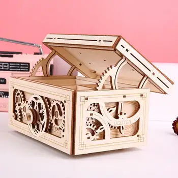 Mediniai Mechaninė Pavarų Modelis Uguter Muzikos Papuošalų Dėžutės 3d Surinkimas 