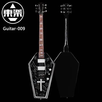 Mediniai Rankų darbo Miniatiūrinės Gitara Modelio gitara-009 Gitara Ekranas su Atveju ir Stendas (Ne Faktinis Gitara! Rodyti Tik!)