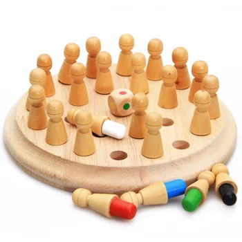 Mediniai Šachmatų Partija, Žaidimai Vaikams, Atminties, Intelekto Vystymosi Žaislai, stalo Žaidimai, Spalva-rungtynės Vaikams Baby