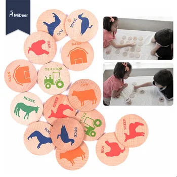 Medinė Dėlionė Vaikams Memory Match Žaidimą, Kaminai, Gyvūnus, Pastatus, Transporto priemonių Skaičių Modelis Šachmatų Rūšiuoti Švietimo Žaislai Vaikams