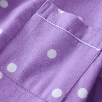 Medvilnės Moterų Pižama Rinkinys Sexy Spausdinti Dot Pyjama Namų Femme Žiemą Šiltas Sleepwear Didelis Dydis 2020 Mados Pjs