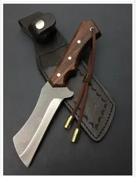 Medžioklės Knife, Bushcraft, Kišenėje Peilis , Rankų darbo , Damaske, Kempingas, lauko įrankiai turi būti aštrūs kukri veržlė rankena išgyvenimo machete