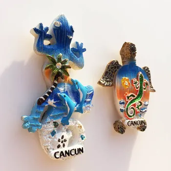 Meksika Šaldytuvas Magnetai Kankunas Turistų Suvenyrų 3d Driežas Vėžlys Magnetai Šaldytuvai Gyvūnų Namų Puošybai Kelionės Dovanos