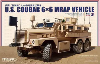 Meng Modelis 1/35 SS-005 JAV Puma 6x6 MRAP Transporto priemonės Super Karo Karinės Modeliai