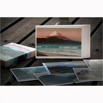 Meno Atvirukas : Kalnų debesis Japonijos kraštovaizdžio kūrybos atvirukas gimtadienio dovana