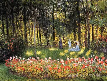 Meno kraštovaizdžio Menininkų Šeimos Sode Claude Monet impresionizmo Rankų darbo aliejaus tapybai Aukštos kokybės