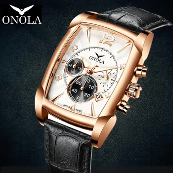 Mens watch ONOLA 2020 Naujas mados verslo Nerūdijančio Plieno kvarciniai laikrodžiai vyrams prabanga Top Brand Oda žiūrėti vyrams