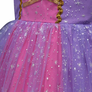 Merginos Princesė Rapunzel Sofija Suknelė Cosplay Apranga Karnavalas Šalies Kostiumu Mergina Princesė Rapunzel Bamblys Šalies Vaidmenų Žaidimą Suknelė