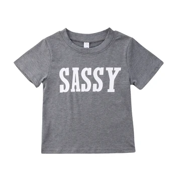 Merginos trumpomis rankovėmis T-shirt,Sassy Laiškas Spausdinti Grafinis Tees