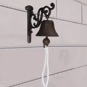 Metalo Derliaus Žiedas Durų Bell Geležies Sodo Mesti Sveiki Doorbell Įėjimas, Veranda Žiedas Durų Bell Sienos, Lango, Durų Kabantys Papuošalai