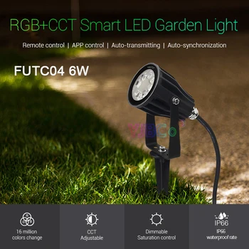 Miboxer 6W RGB+BMT Smart LED Sodas Šviesos FUTC04 AC100~240V IP66 atsparus Vandeniui led Lauko lempa, Sodo Apšvietimas
