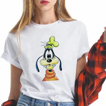 Mickey Minnie Kiss Pelės Mėgėjams Marškinėliai Moterims Atsitiktinis Tshirts Tees Harajuku Stilius, Grafinis Viršūnes Kawaii Moterų marškinėliai Dropship