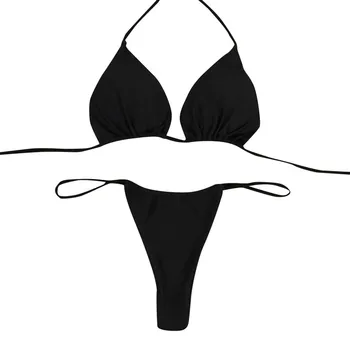 Micro Bikini Seksualių Moterų Maudymosi Kostiumėlį Bandeau Tvarstis, Push-Up Paplūdimio Mini Bikini Maudymosi Kostiumėliai Moterims Banthing Kostiumas Besimaudančių Bikini Komplektas