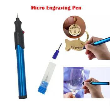 Micro Cutting Tool Graverio Pen DT02 Metal Cutting Stiklo Papuošalai, Medžio Graviravimas Pen Mėlynos Raidės Pen