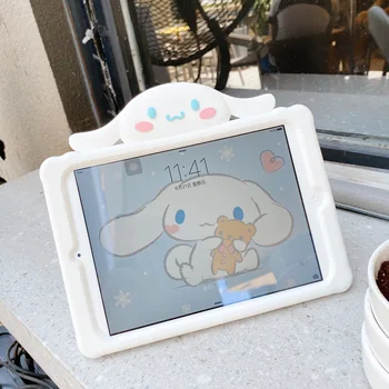 Mielas Cinnamoroll Animacinių filmų Šuniukas Šuo Minkšto Silikono Tablet Stand Case For iPad Oro 1 2 3 Mini 4 5 Pro 2017 2018 2020 Dangtis