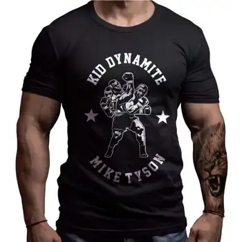 Mike Tyson Bokso Užsakymą Dizaino T-Shirt Vasaros Medvilnės O-Kaklo trumpomis Rankovėmis vyriški Marškinėliai Naujas Dydis S-3XL