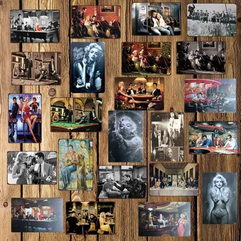 [ Mike86 ] Monroe žvaigždė Metalo Pasirašyti Senovinių Namų Pub Parduotuvėje Retro Sieninis Geležies Tapybos meno plakatus 20*30 CM, LT-1717