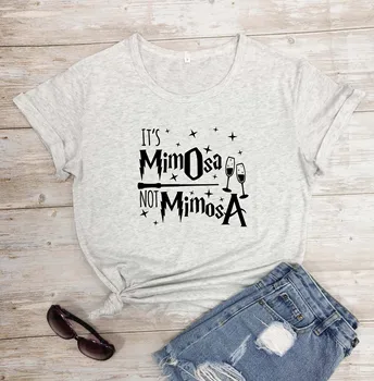 Mimoza grafinis vyno mylėtojas moterų mados unisex šūkis citata juokingas grunge tumblr hipster marškinėliai mergina gatvės stiliaus tees meno viršūnes