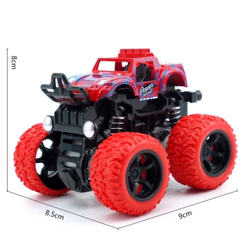 Mini 4Wd Inercijos Pasukti Automobilį Žaislai Trinties Galios Keturių Ratų Off-Road Transporto priemonė Diecast Modelis Inercinės Automobilių Žaislas