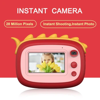 Mini Anti-rudenį Spausdinimui Šilumos Skaitmeninė Kamera vaikams Švietimo Žaislai, Dovanos, Vaizdo Kameros Polaroid 3-colių IPS Kamera Vaikams