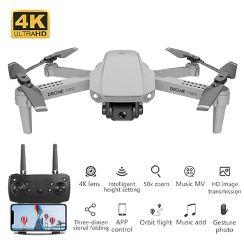 Mini drone 4k HD plataus kampo kamera drone WiFi 1080p realaus laiko dėžė VR visual3D patirtis Lengvas bodyQuadcopter