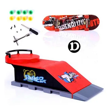 Mini Finger Skate Board Denio Fingerboard Skate Parkas Rinkinys Stalo Žaidimas, Rampos, Kelio Žaislas Mini Riedlentė Ekstremalaus Sporto Entuziastai