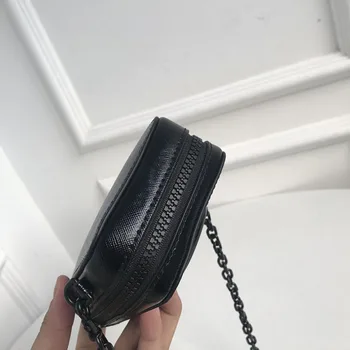 Mini krepšys mobilus telefonas black vaivorykštės spalvų natūralios Odos piniginės medžiaga