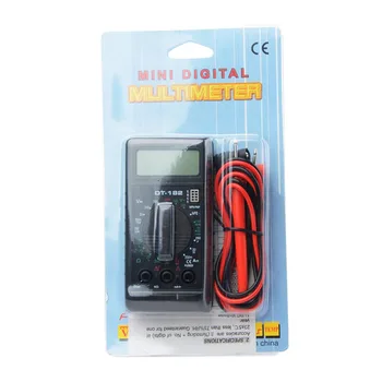 Mini Skaitmeninis Multimetras DT182 Su Sirena Apsauga nuo Perkrovos Kišenėje Įtampos Amperas Ohm Metrų DC AC LCD Portable Įrankis