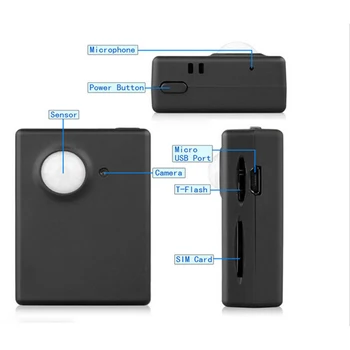 Mini X9009 GPS Tracker Smart Belaidis PIR Judesio Detektorius, Jutiklis, Parama HD Kamera, SMS, MMS, GSM apsaugos nuo vagystės Signalizacijos Sistema