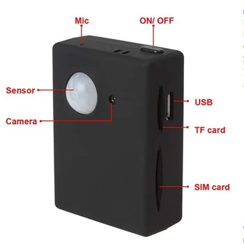Mini X9009 GPS Tracker Smart Belaidis PIR Judesio Detektorius, Jutiklis, Parama HD Kamera, SMS, MMS, GSM apsaugos nuo vagystės Signalizacijos Sistema Mirco USB