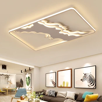Minimalizmas Stačiakampis Aliuminio Modernios Led lubų šviesos gyvenimo kambario, miegamasis Turas 85-265V Baltos Spalvos Lubų Lempos Šviestuvai