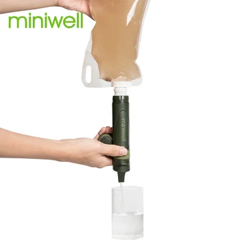 Miniwell L600 išgyvenimo nešiojamų vandens filtravimo įranga, kurių imtasi dėl lauko kelionė