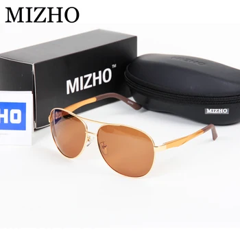 MIZHO Vaizdo Kelionės Naudoti Akiniai nuo saulės Vyrams Poliarizuota Aliuminio IP Dulkių Nusodinimo UV400 Polaroid Sunglass Classic