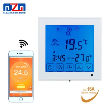 MJZM 16A03-1BB-WiFi Smart Termostatas Namų Elektros Grindinio Šildymo Reguliatorius, WiFi Temperatūros Kontrolės Šiltas Grindis