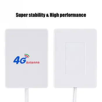 Mobilus Maršrutizatorius, Plačiajuosčio ryšio Kabelį TS-9 Signalo Stiprintuvas 28DBI 4G 3G Išorės Dvigubai SMA Balta Vertikalus WIFI Jungtis LTE Antena