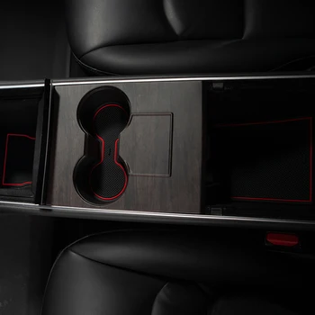 Model3 Automobilių dėtuvė puodelių Laikikliai už Tesla Model 3 Priedai Taurės Mygtukai/Non-Slip 7Pcs/Set modelis 3 tesla model tris