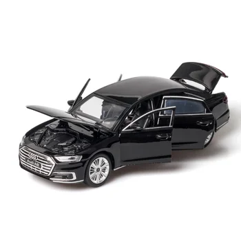 Modeliavimo Audi A8 lieti automobilio modelis 1:32 modeliavimas žaislas automobilis automobilio žaislas vairo amortizatorius vaikų gimtadienio dovana
