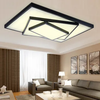 Modernios geometrinės meno Asmenybės led lubų šviesos lempos gyvenimo miegamasis blizgikliai de salė namų patalpų apšvietimas, šviesos srautą galima reguliuoti abajur