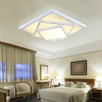 Modernios geometrinės meno Asmenybės led lubų šviesos lempos gyvenimo miegamasis blizgikliai de salė namų patalpų apšvietimas, šviesos srautą galima reguliuoti abajur