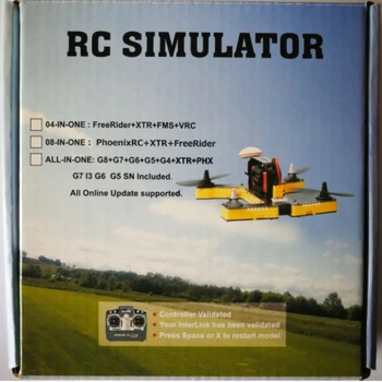 Modernizuotos 22 1 Simuliatorius 22in1 RC USB Flight Simulator Kabelių instaliavimo Realflight G7 Phoenix 5.0 AEROFLY TRS Serija