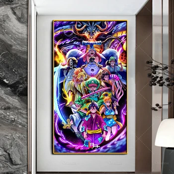 Modernus Paveikslai Tapyba Anime Plakatas Vienas Gabalas Abstrakčiai Sienos Meno Unikali Modulinė Nuotraukos Koridoriaus BedroomDecoration Namų Rėmelį